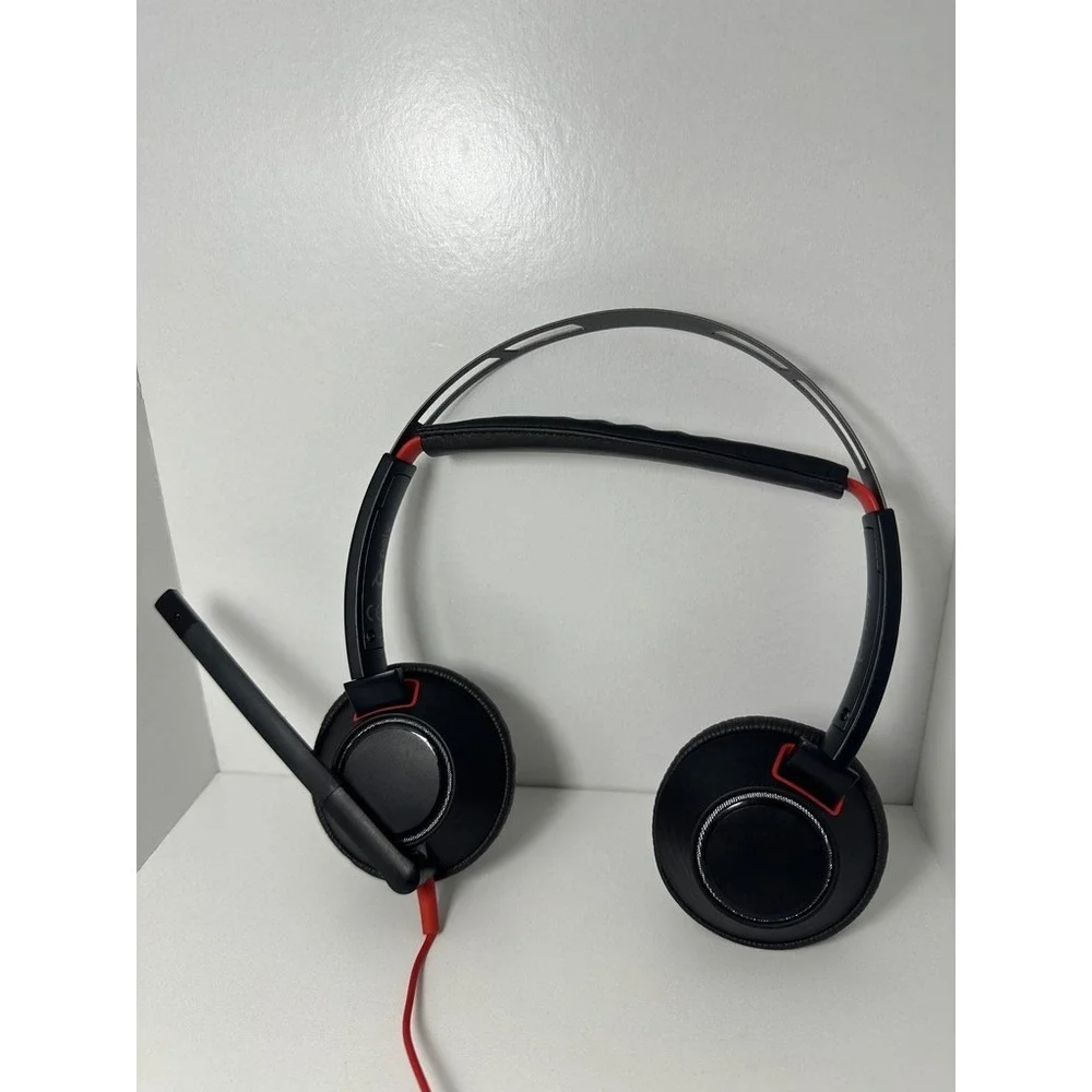 Poly Blackwire 5220 Wired Headset USB-C On-Ear Stereo Headphone with Boom Mic